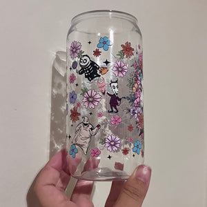 NBC Floral [16 oz] plastic can cup