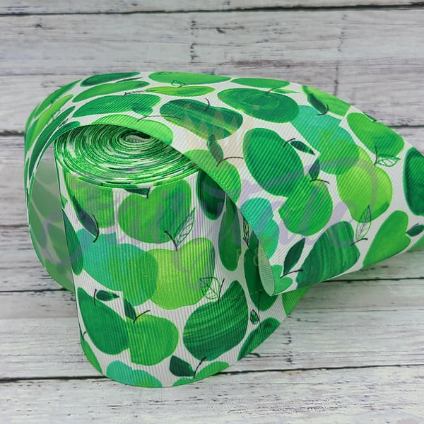 Green Apple 3 inch Grosgrain Ribbon