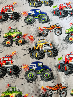 Monster Trucks [Cotton Lycra]