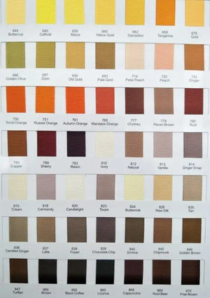 Solid color chart