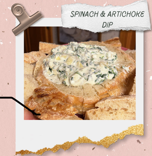 Spinach & Artichoke Dip Recipe Card