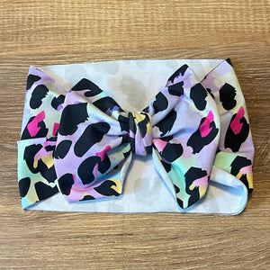 Sticky Kitty Spot [Child+] Bow Wrap Headband