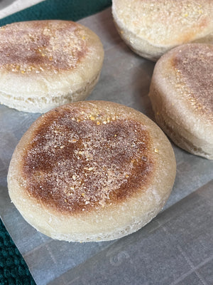 Sourdough English muffins Recipe Card